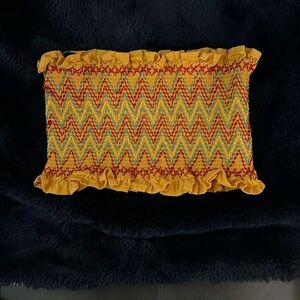 Colorful TubTop of Mustard Yellow, Green & Red